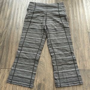 Lululemon cropped slit yoga pants